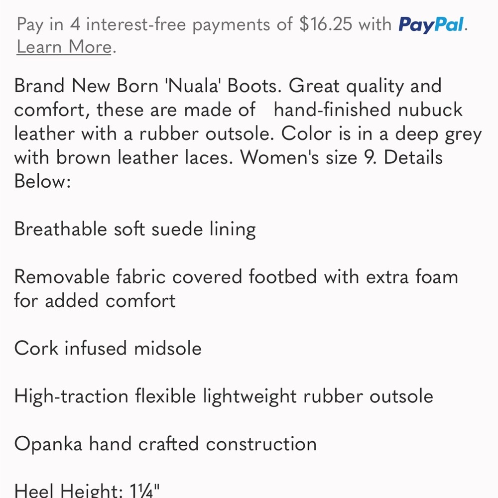 Born Nuala Boots size 9 - Picture 6 of 6
